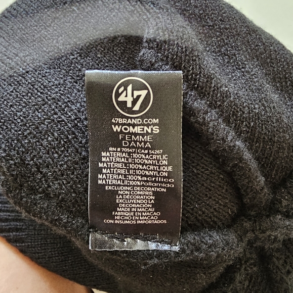 Pittsburgh Steelers NFL 47 women's stocking hat with animal print pom - Picture 6 of 6